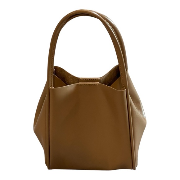 Anthropologie The Mini Hollace Tote, Removable Shoulder Strap Inner Pouch, Brown - Picture 3 of 16